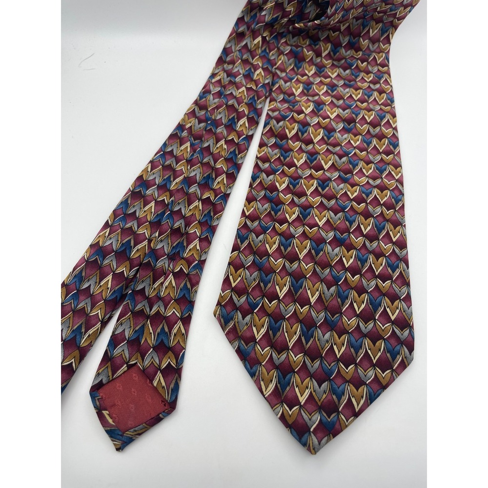 Cocktail Collection Stonehenge Silk Tie Vodka Under Microscope Burgundy Blue